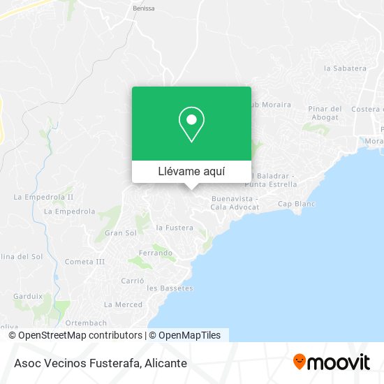 Mapa Asoc Vecinos Fusterafa