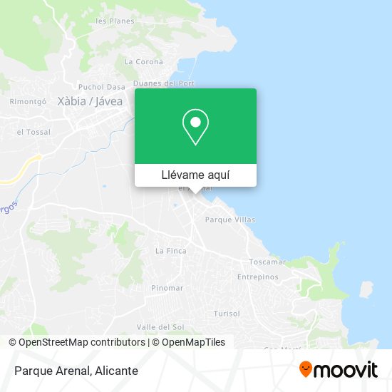 Mapa Parque Arenal
