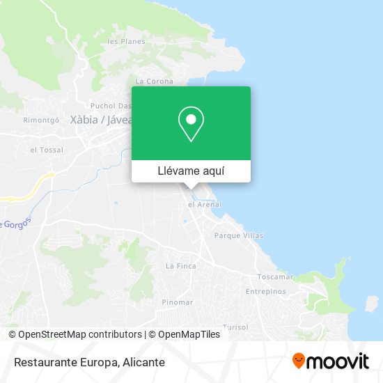 Mapa Restaurante Europa