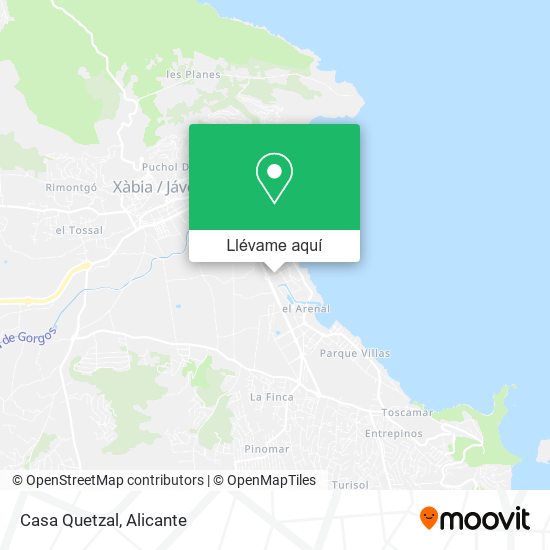 Mapa Casa Quetzal