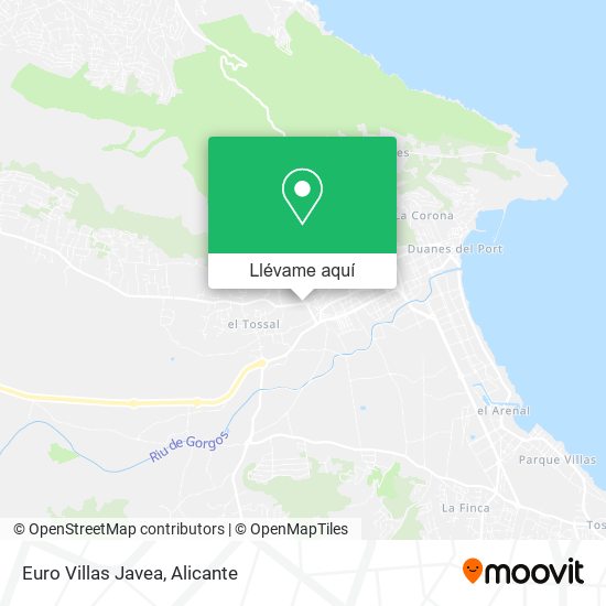 Mapa Euro Villas Javea