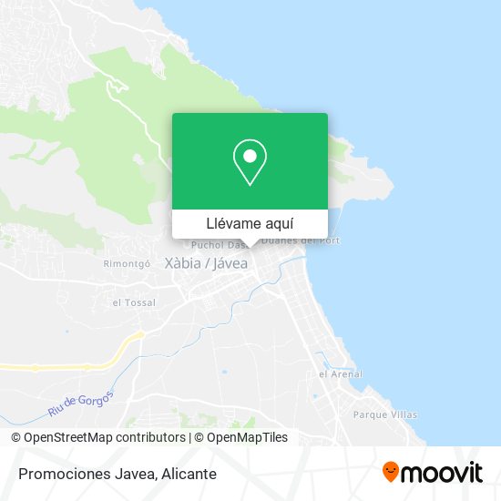 Mapa Promociones Javea