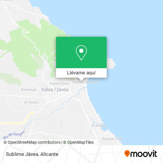 Mapa Sublime Jávea