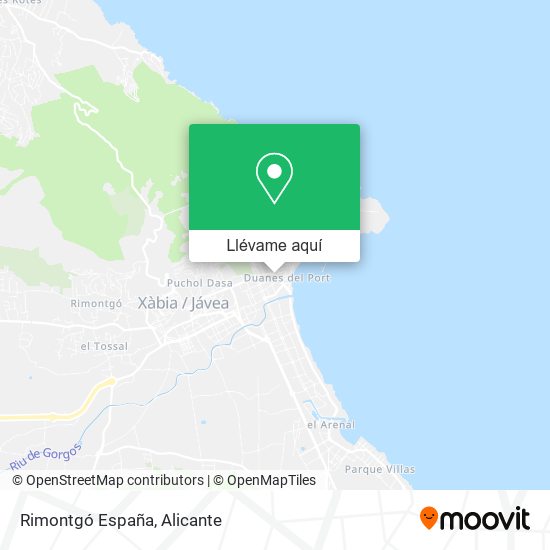 Mapa Rimontgó España