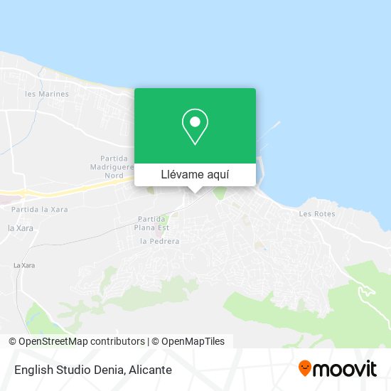 Mapa English Studio Denia