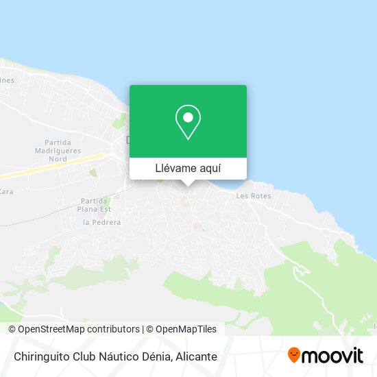 Mapa Chiringuito Club Náutico Dénia