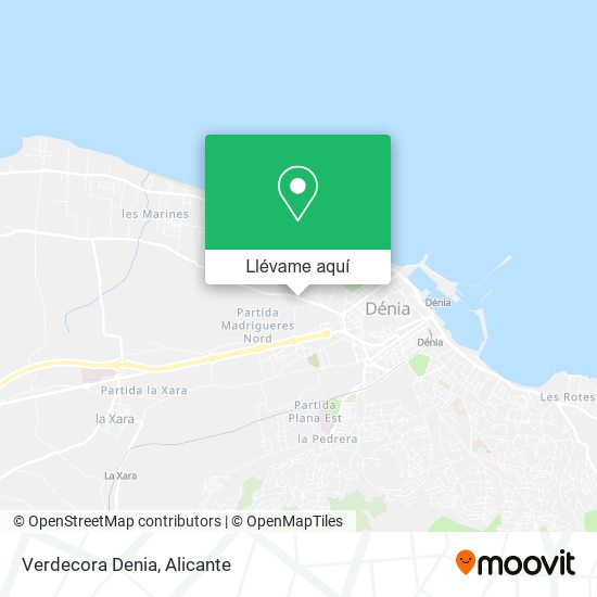 Mapa Verdecora Denia