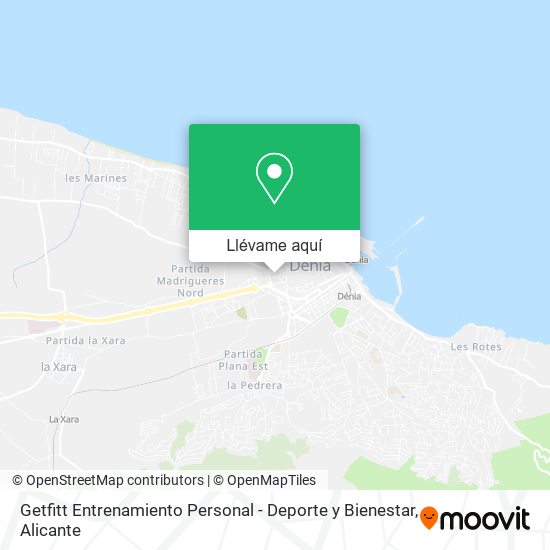 Mapa Getfitt Entrenamiento Personal - Deporte y Bienestar