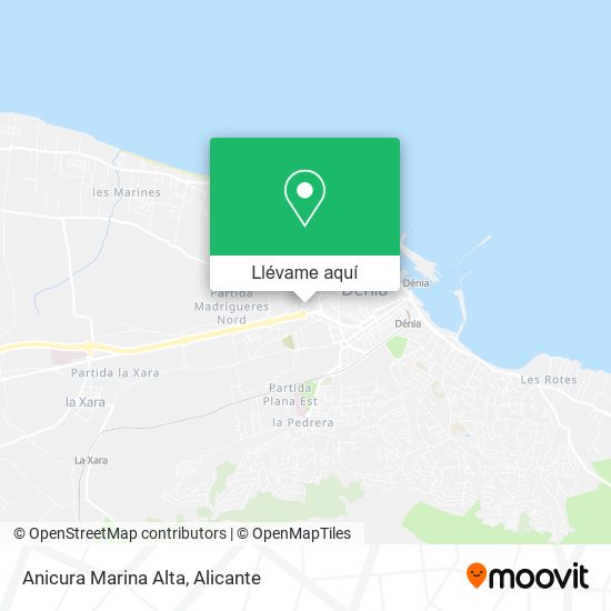 Mapa Anicura Marina Alta