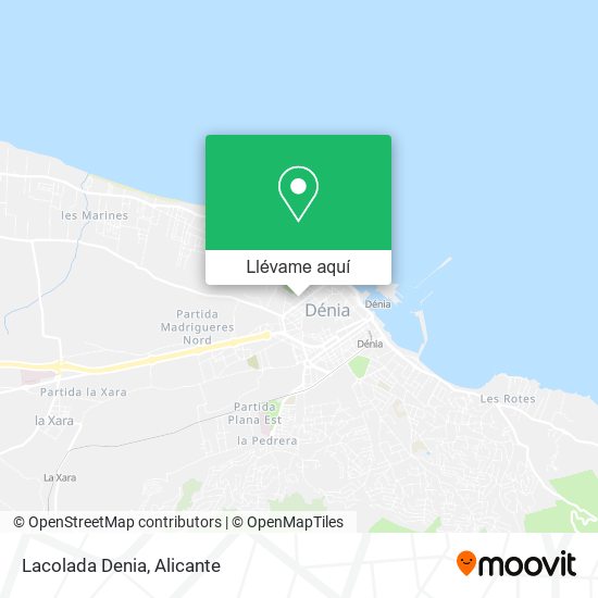 Mapa Lacolada Denia