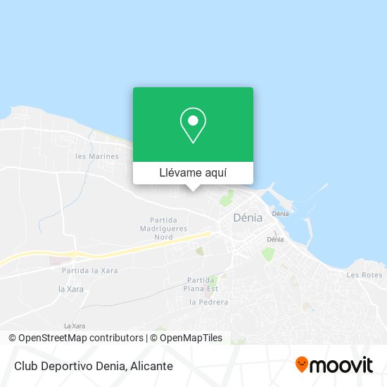 Mapa Club Deportivo Denia