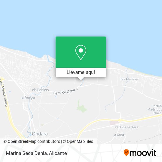 Mapa Marina Seca Denia