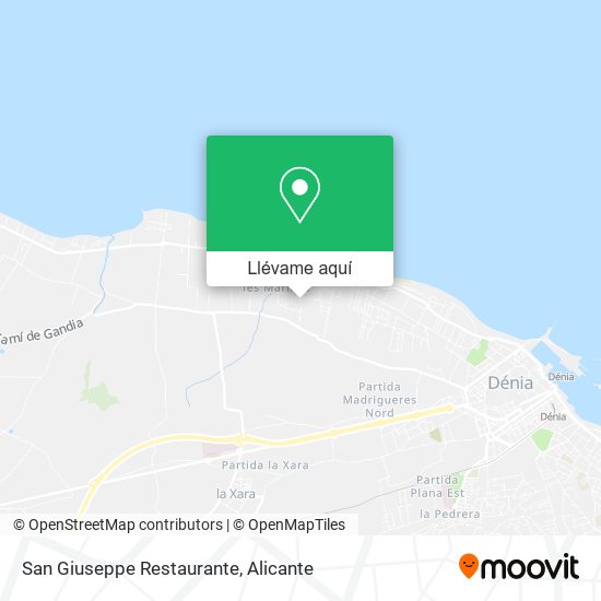 Mapa San Giuseppe Restaurante