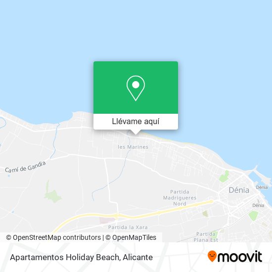 Mapa Apartamentos Holiday Beach