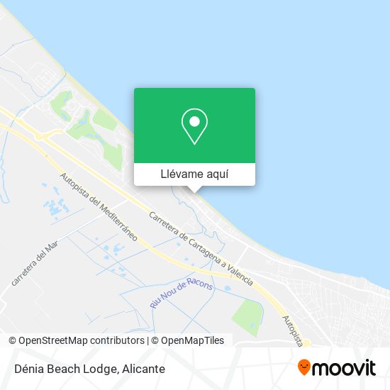 Mapa Dénia Beach Lodge