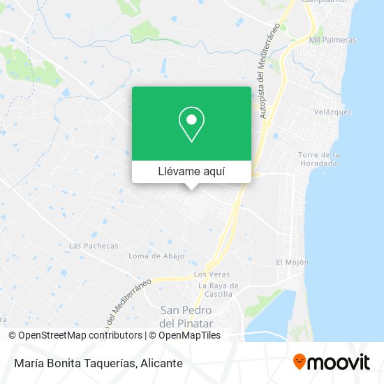 Mapa María Bonita Taquerías