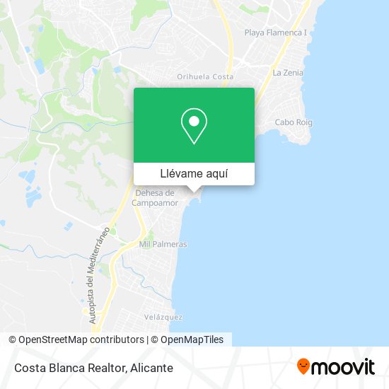 Mapa Costa Blanca Realtor