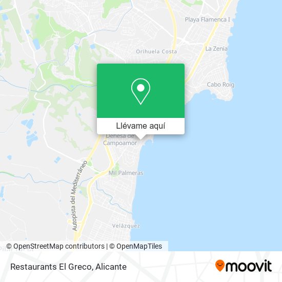 Mapa Restaurants El Greco