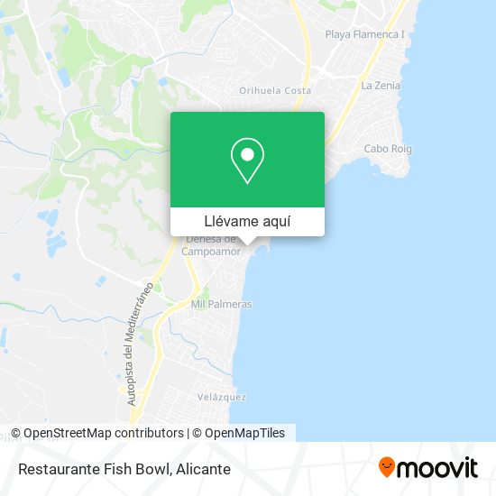 Mapa Restaurante Fish Bowl