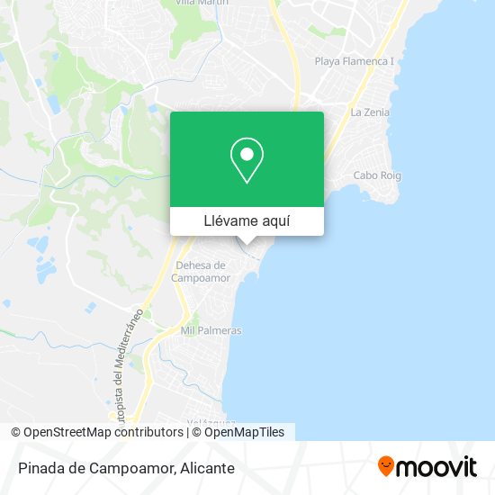 Mapa Pinada de Campoamor