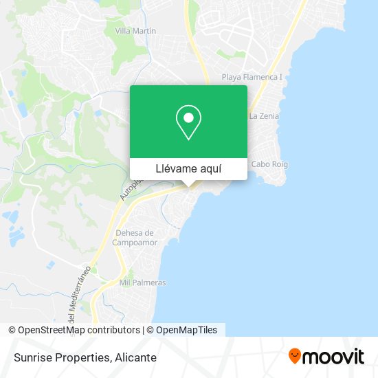 Mapa Sunrise Properties