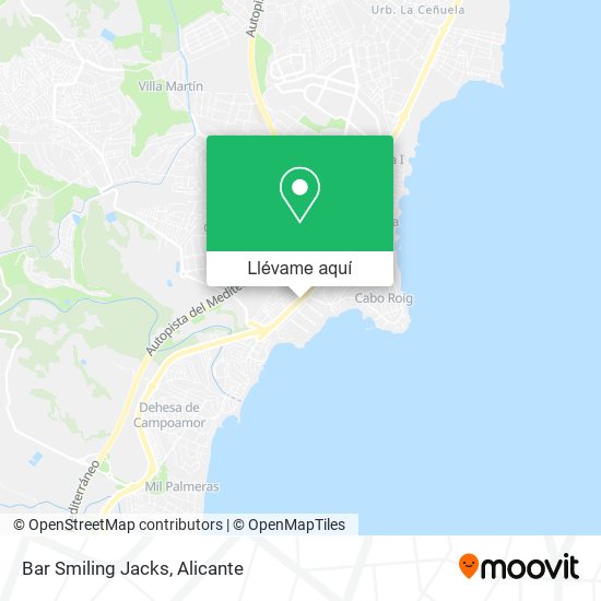 Mapa Bar Smiling Jacks