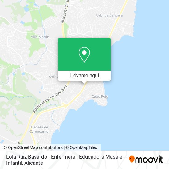 Mapa Lola Ruiz Bayardo . Enfermera . Educadora Masaje Infantil