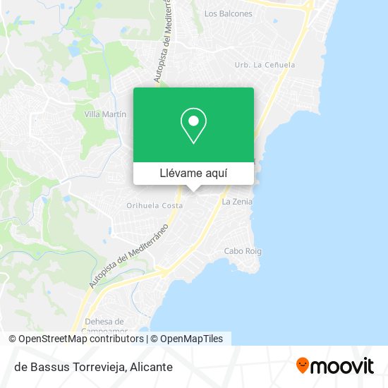 Mapa de Bassus Torrevieja