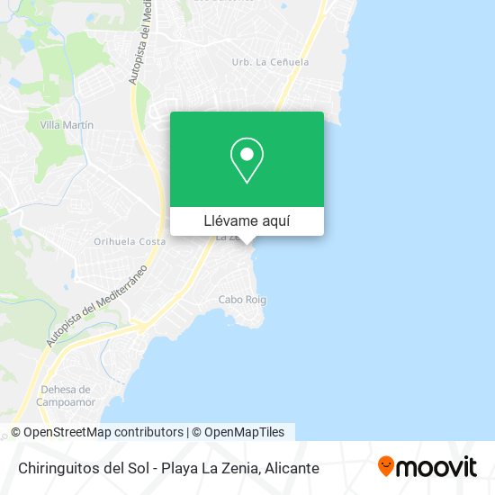 Mapa Chiringuitos del Sol - Playa La Zenia