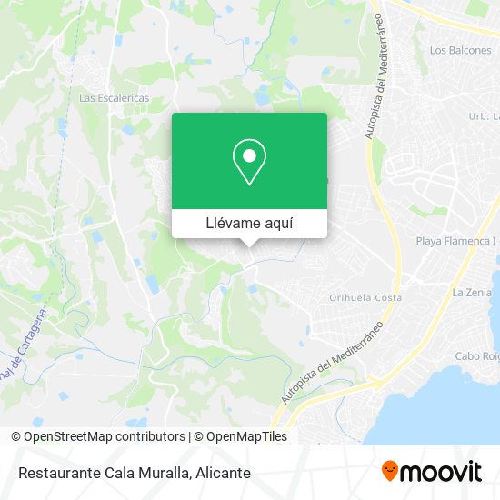 Mapa Restaurante Cala Muralla
