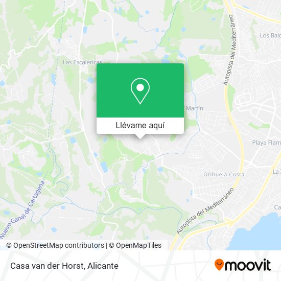 Mapa Casa van der Horst