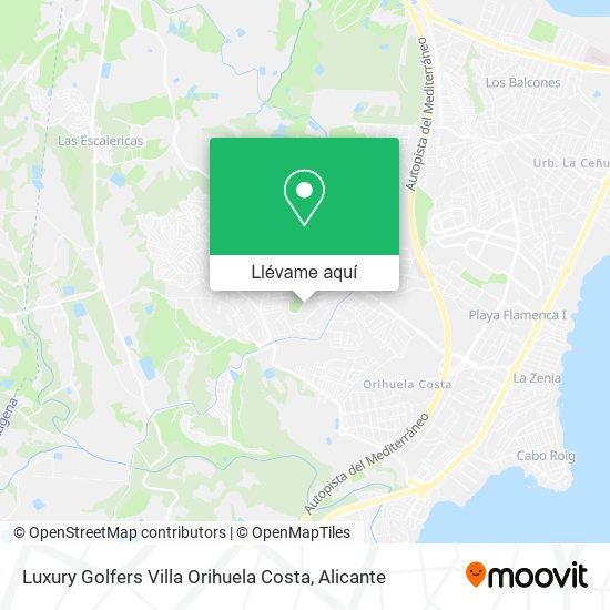 Mapa Luxury Golfers Villa Orihuela Costa