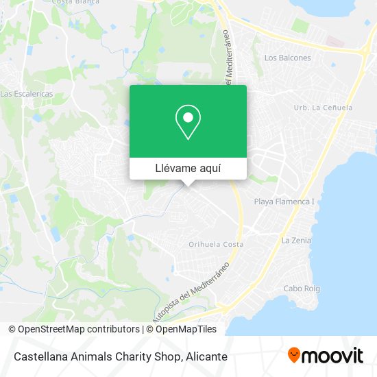 Mapa Castellana Animals Charity Shop