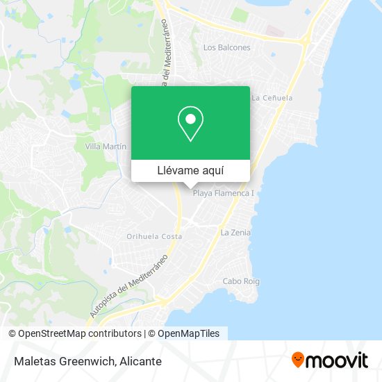 Mapa Maletas Greenwich