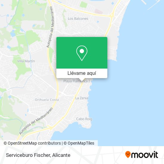 Mapa Serviceburo Fischer
