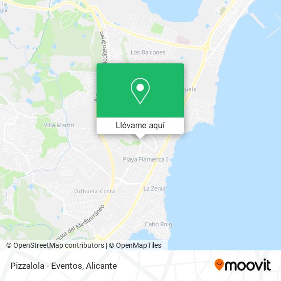 Mapa Pizzalola - Eventos