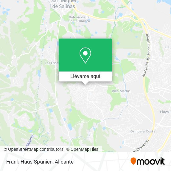 Mapa Frank Haus Spanien
