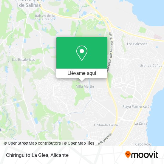 Mapa Chiringuito La Glea