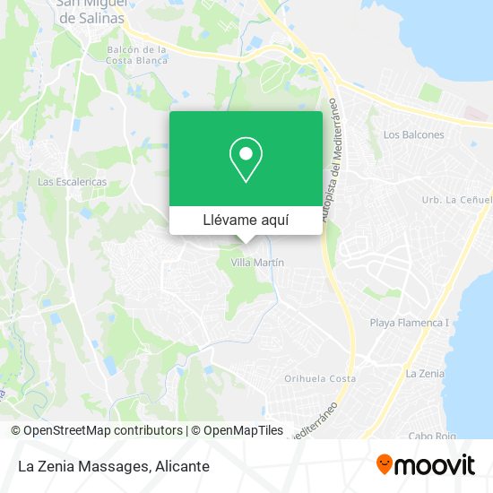 Mapa La Zenia Massages