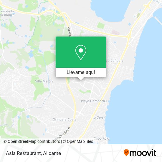 Mapa Asia Restaurant