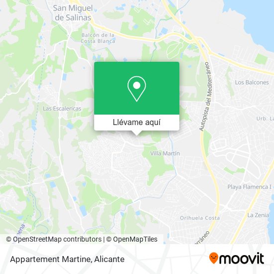 Mapa Appartement Martine