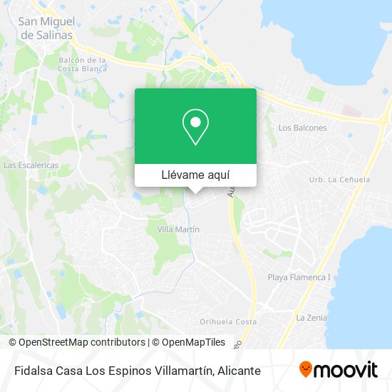 Mapa Fidalsa Casa Los Espinos Villamartín