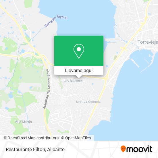 Mapa Restaurante Filton