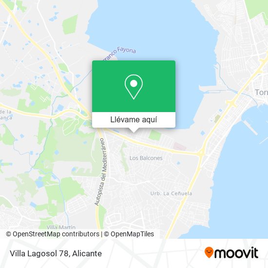 Mapa Villa Lagosol 78