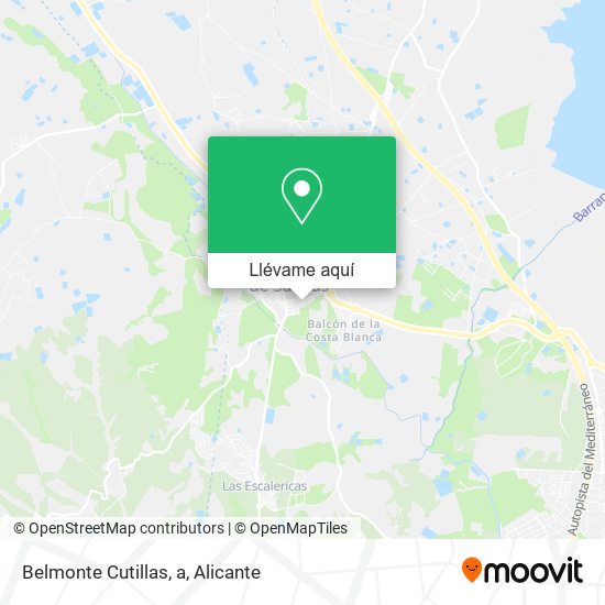 Mapa Belmonte Cutillas, a