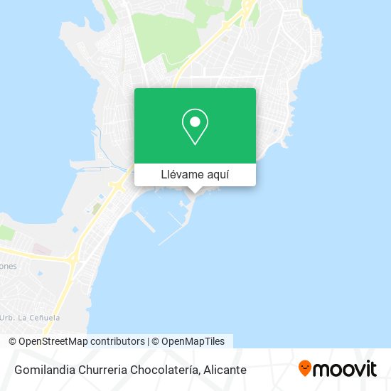 Mapa Gomilandia Churreria Chocolatería