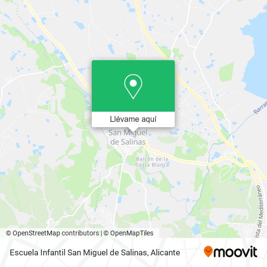 Mapa Escuela Infantil San Miguel de Salinas