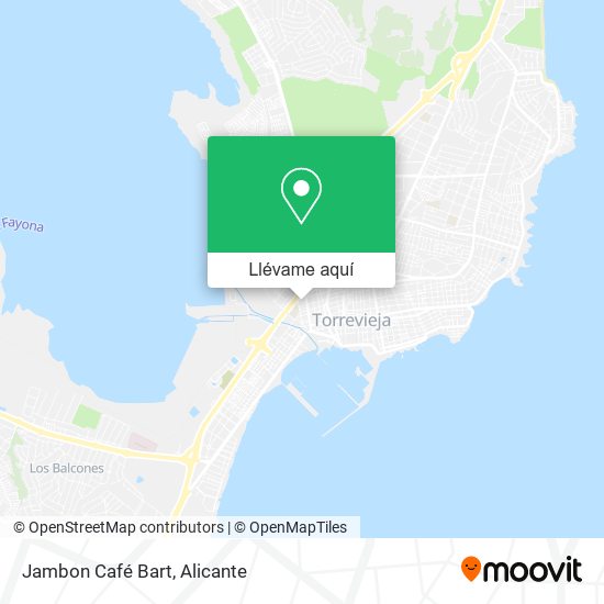 Mapa Jambon Café Bart