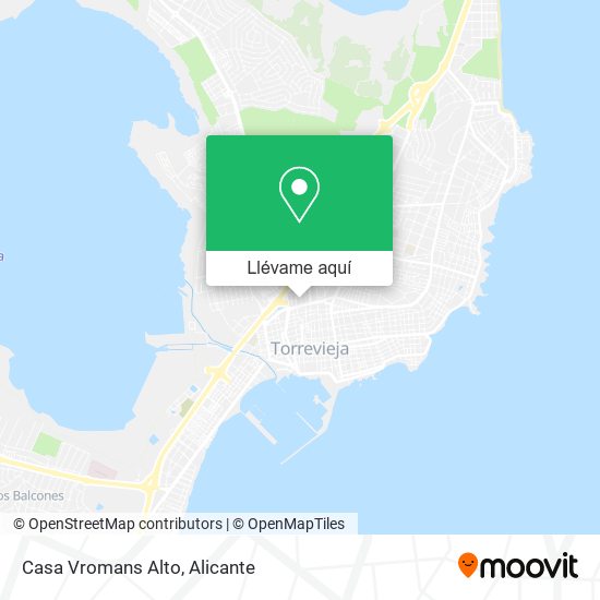 Mapa Casa Vromans Alto