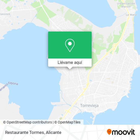 Mapa Restaurante Tormes
